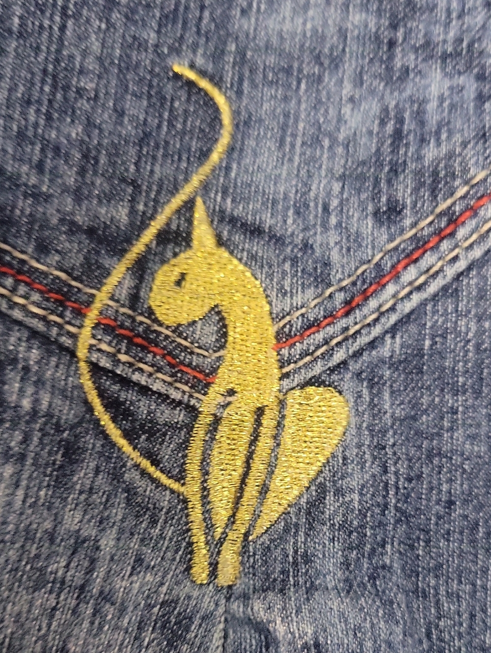 Vintage Y2K Baby Phat Size 6 Girlz Asymmetrical Acid Wash Denim Mini Skirt - Picture 5 of 7